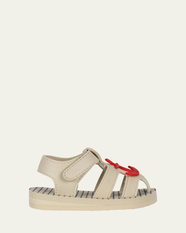 Boy's Sable Anchor Caged Grip-Strap Sandals, Baby/Toddlers